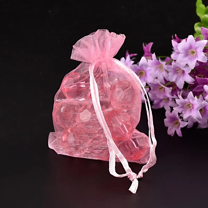 1 Bag Organza Gift Bags with Drawstring, Jewelry Pouches, Wedding Party Christmas Favor Gift Bags, Size: about 8cm wide, 10cm long