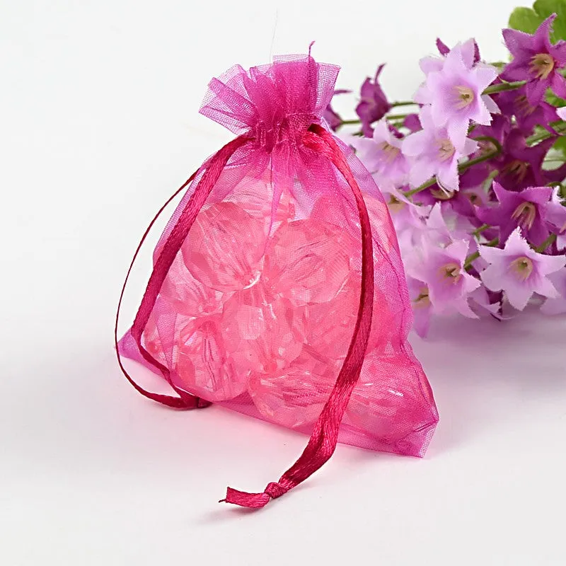 1 Bag Organza Gift Bags with Drawstring, Jewelry Pouches, Wedding Party Christmas Favor Gift Bags, Size: about 8cm wide, 10cm long