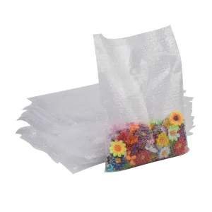 100 pc Plastic Bubble Out Bags, Bubble Cushion Wrap Pouches, Packaging Bags, Clear, 30x22cm