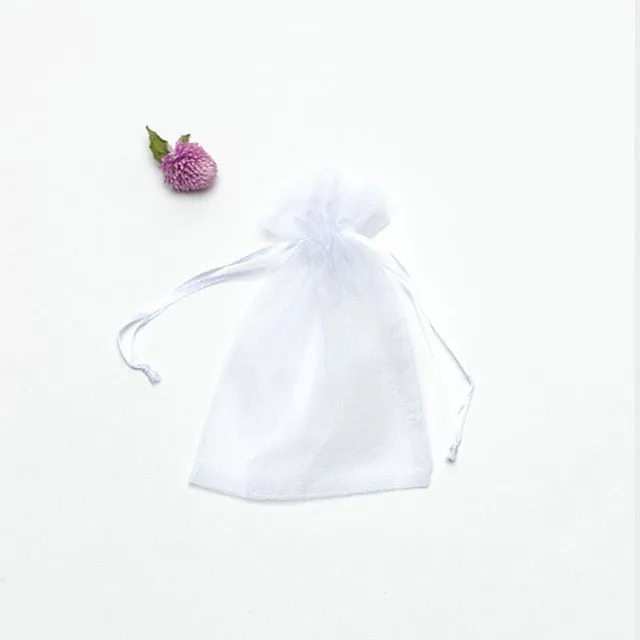 50pcs/lot Adjustable Organza Jewelry or Favor Bag Wedding Party Decoration Gift Bags Display Packaging Jewelry Pouches