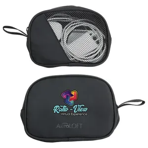 AeroLOFT™ Mesh Pouch Jet Black Tech Organizer Mesh Pouch