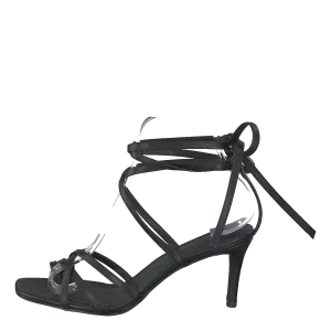 Ankle Strap Stiletto Heels Black