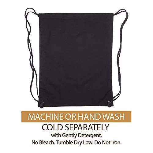 Army Force Gear Jeep an American Tradition Eco-Friendly Canvas Draw String Gym Bag Black & White