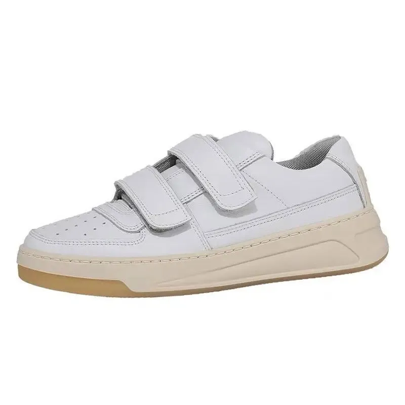 binfenxie  -  2024 New Genuine Leather Shoes Women Sneakers Solid Color Spring Summer Ladies Platform Flats Casual Shoes