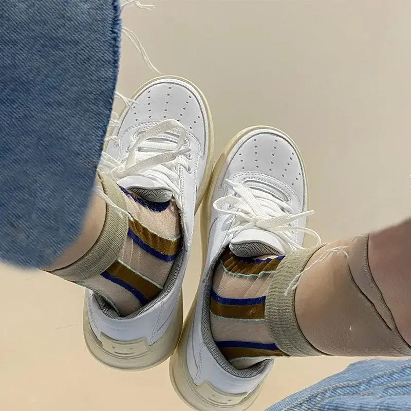 binfenxie  -  2024 New Genuine Leather Shoes Women Sneakers Solid Color Spring Summer Ladies Platform Flats Casual Shoes