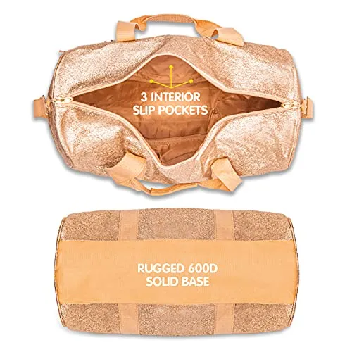 Bixbee Girls' Little Duffle, Gold