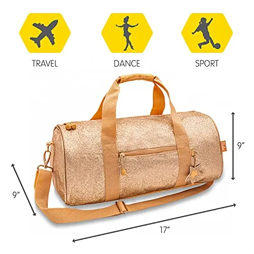Bixbee Girls' Little Duffle, Gold