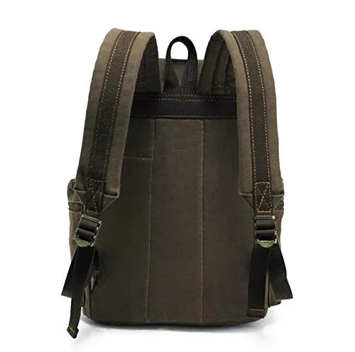 Canvas Backpack,Vintage Travel Camping Hiking Bag,Laptop School Bag Shoulder Daypacks,Unisex Casual