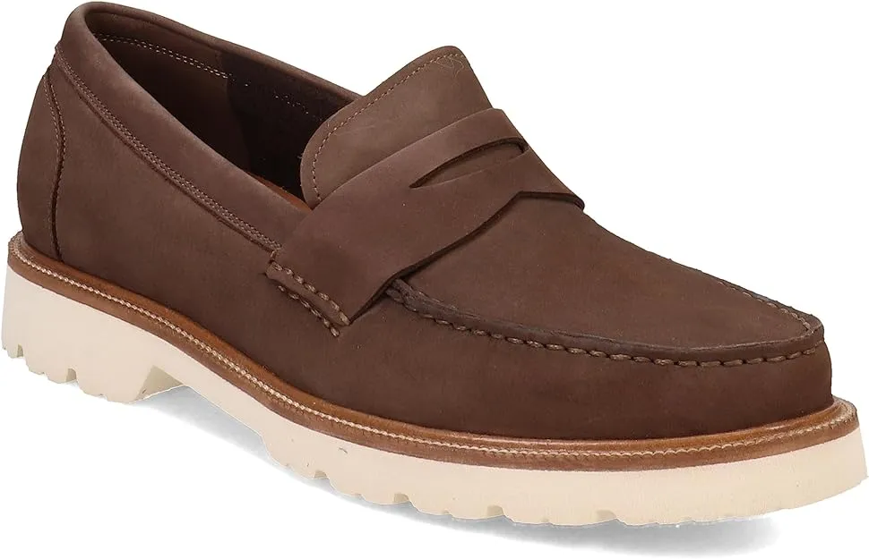 Cole Haan Men's American Classics Penny Loafers  Color Truffle Nubuck/Egret Size 11