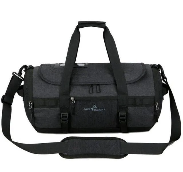 Duffel Sports Gym Bag Shoe Pocket Water Resistant