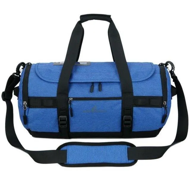 Duffel Sports Gym Bag Shoe Pocket Water Resistant