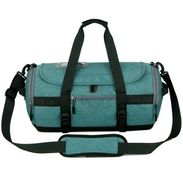 Duffel Sports Gym Bag Shoe Pocket Water Resistant