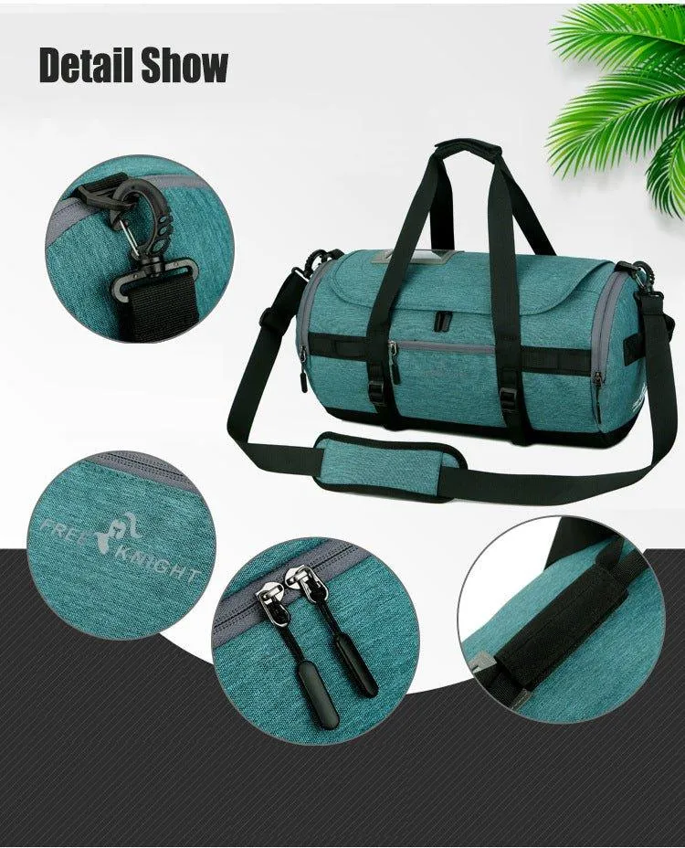 Duffel Sports Gym Bag Shoe Pocket Water Resistant