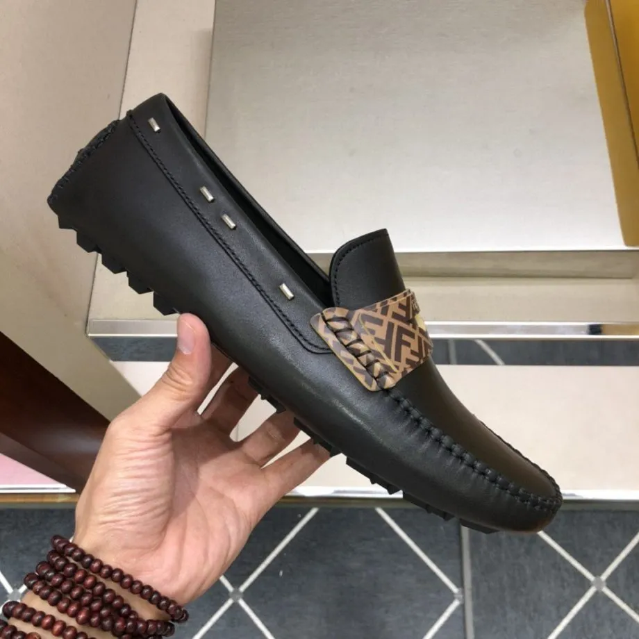 Feni Force Black Loafers For Men 7D1473