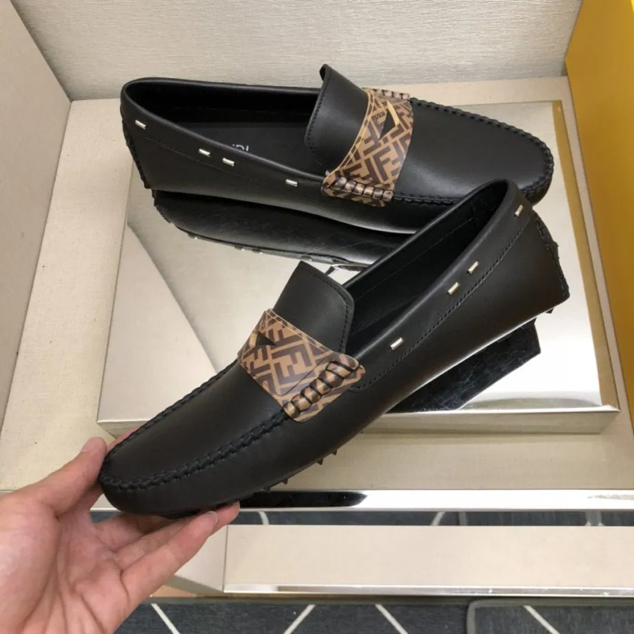 Feni Force Black Loafers For Men 7D1473