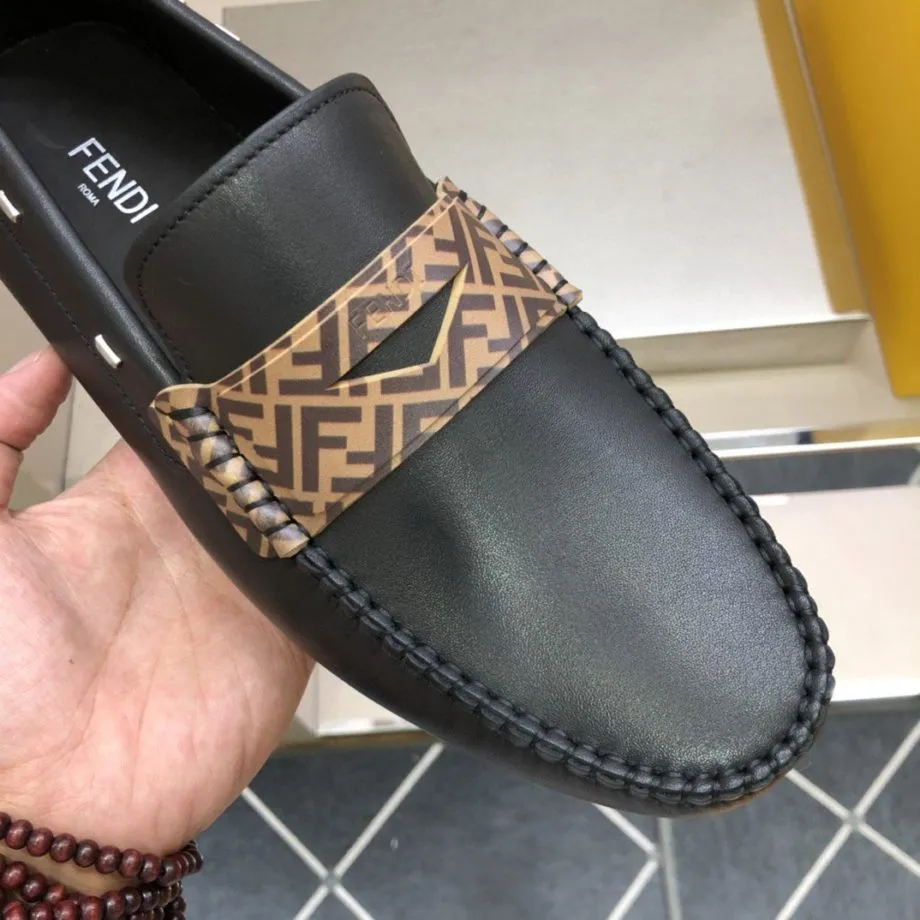 Feni Force Black Loafers For Men 7D1473