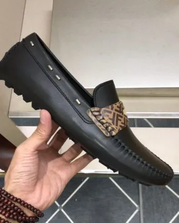 Feni Force Black Loafers For Men 7D1473