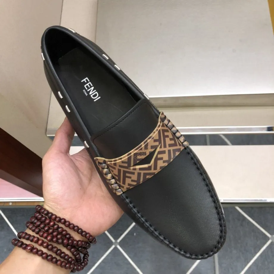 Feni Force Black Loafers For Men 7D1473