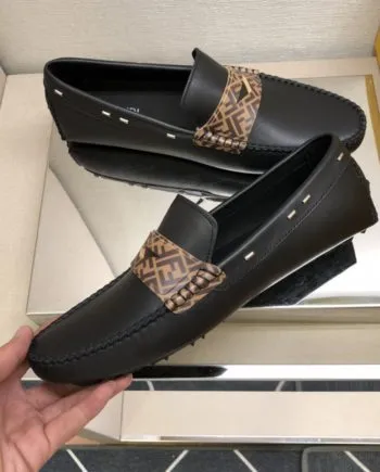 Feni Force Black Loafers For Men 7D1473