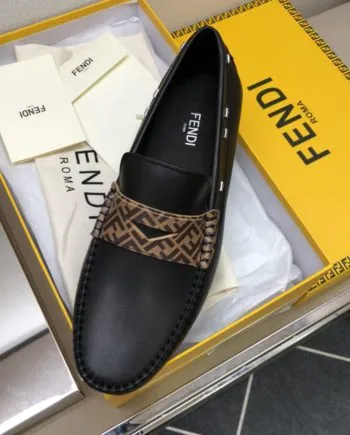 Feni Force Black Loafers For Men 7D1473