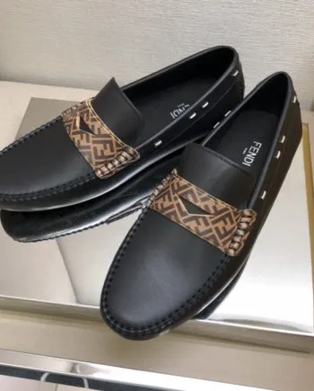 Feni Force Black Loafers For Men 7D1473