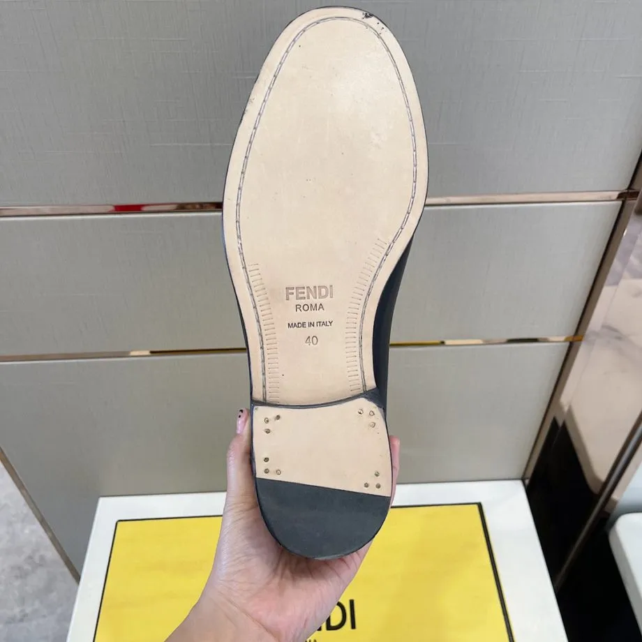 Feni Force Matte Black Loafers For Men