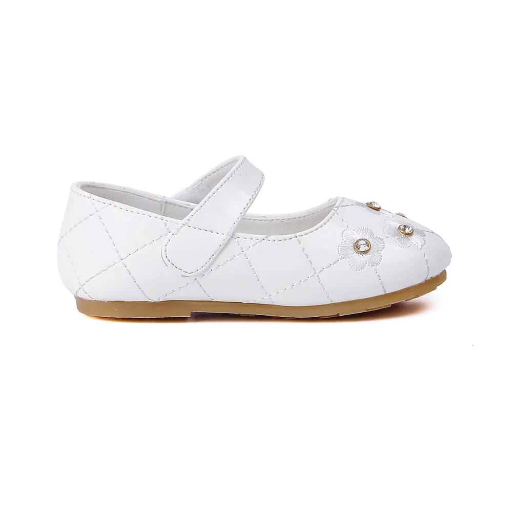 Flower Ballerina Flats Princess Dress Mary Jane Shoes for Little Girls