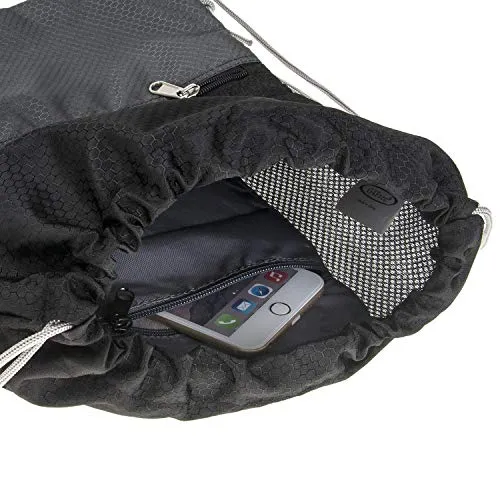 G4Free Gymbag Large Drawstring Backpack String Bag Sports Athletic Cinch Sack Gymsack Sackpack