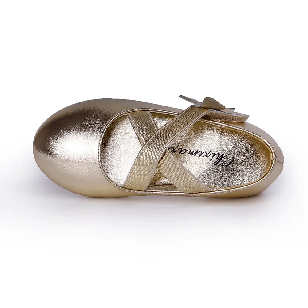 Girls Ballerina Mary Jane Toddler Dress Flat Shoes for Wedding Party School