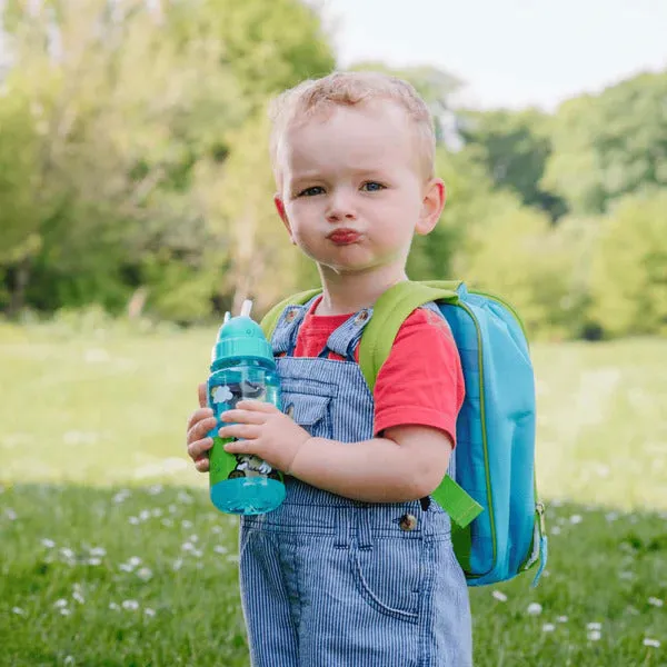 Green Dog Printed Flip Top Water Bottle