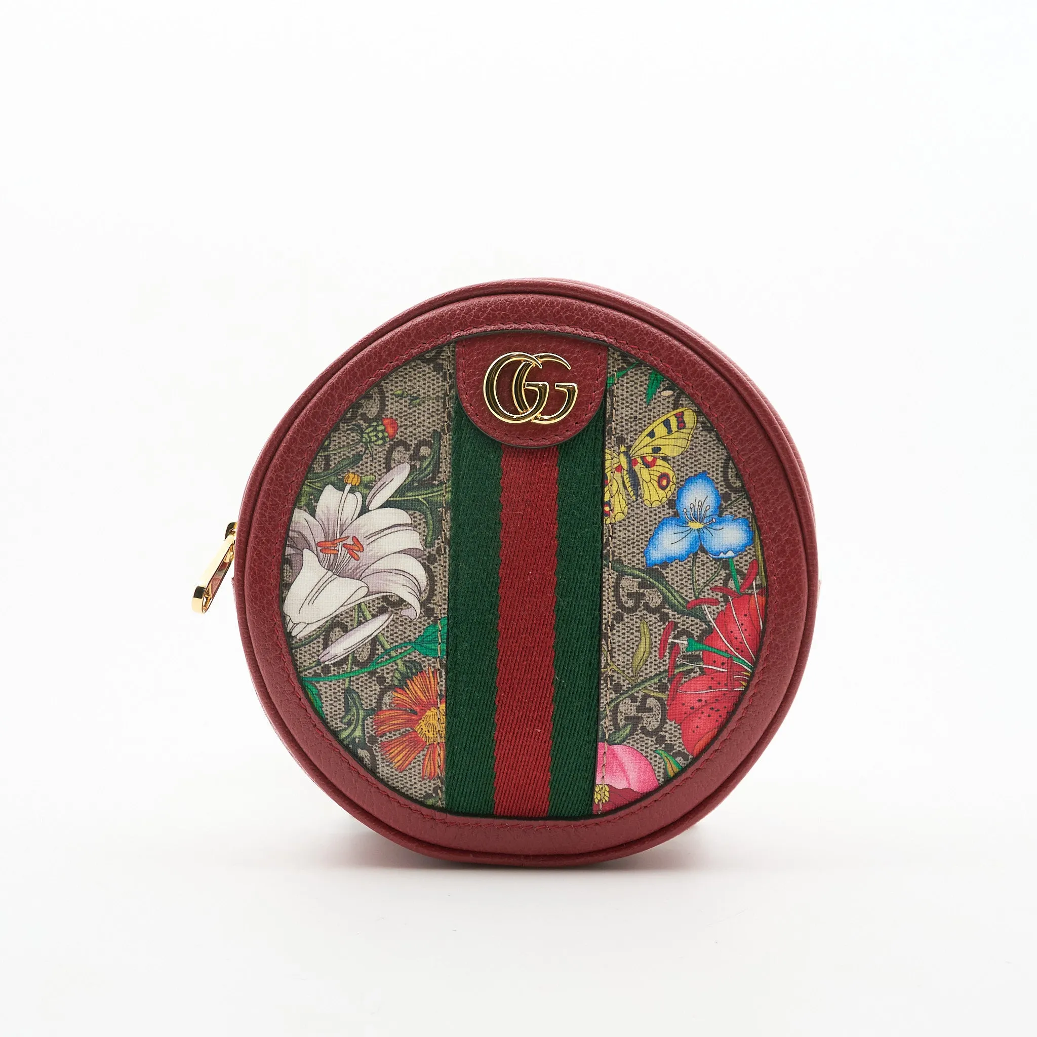 Gucci GG Supreme Flora Ophidia Round Backpack