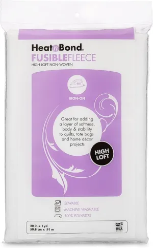 Heat-n-Bond Fusible Fleece (High Loft) 20x36"