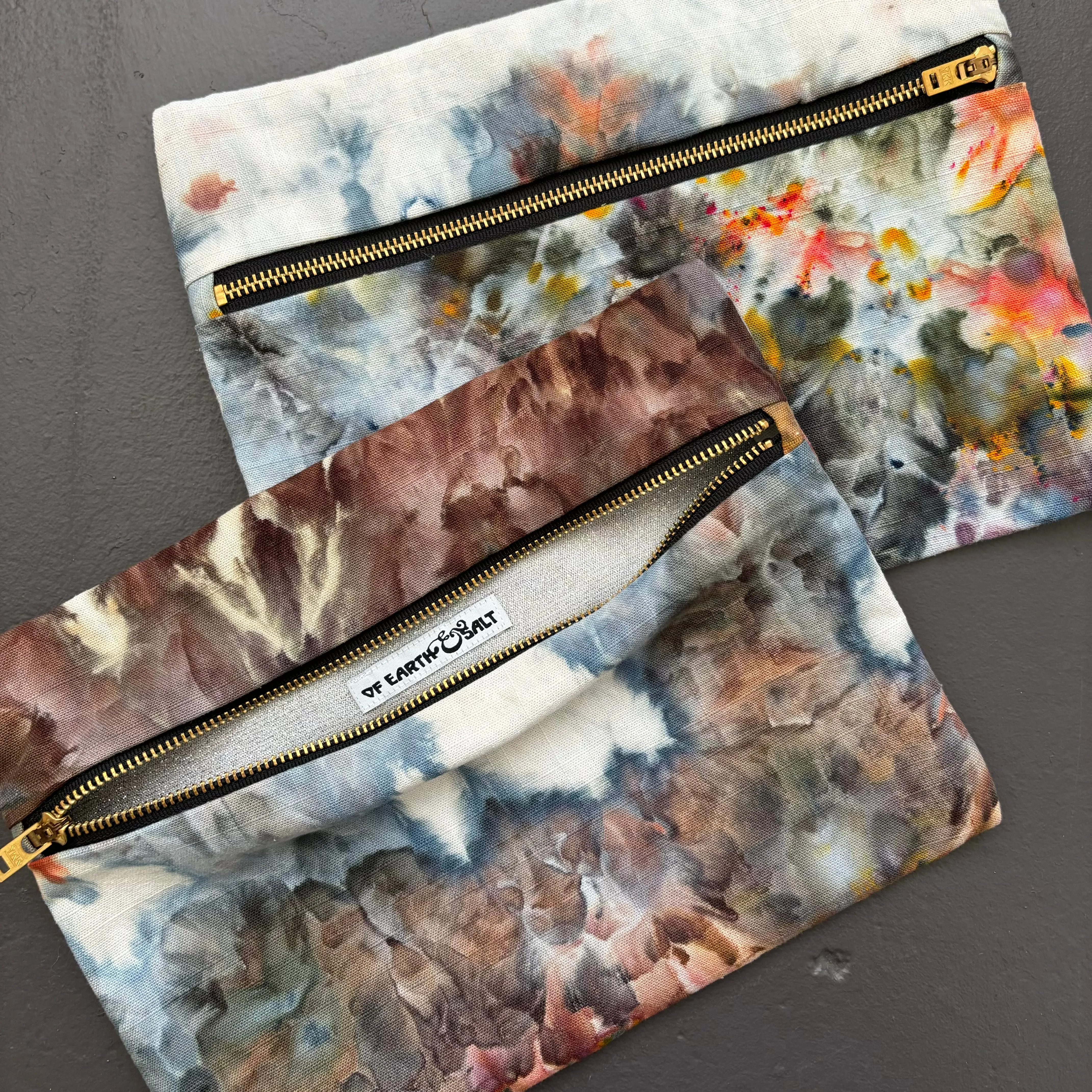 Ice-Dye Zipper Pouch