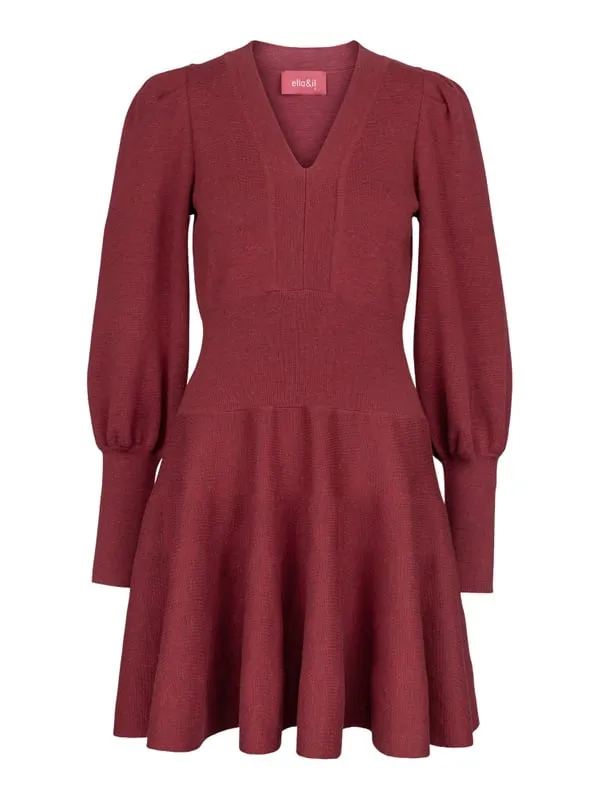 Jules Merino Dress - Ruby Red