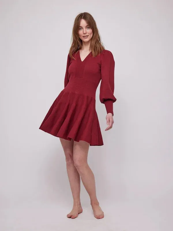 Jules Merino Dress - Ruby Red