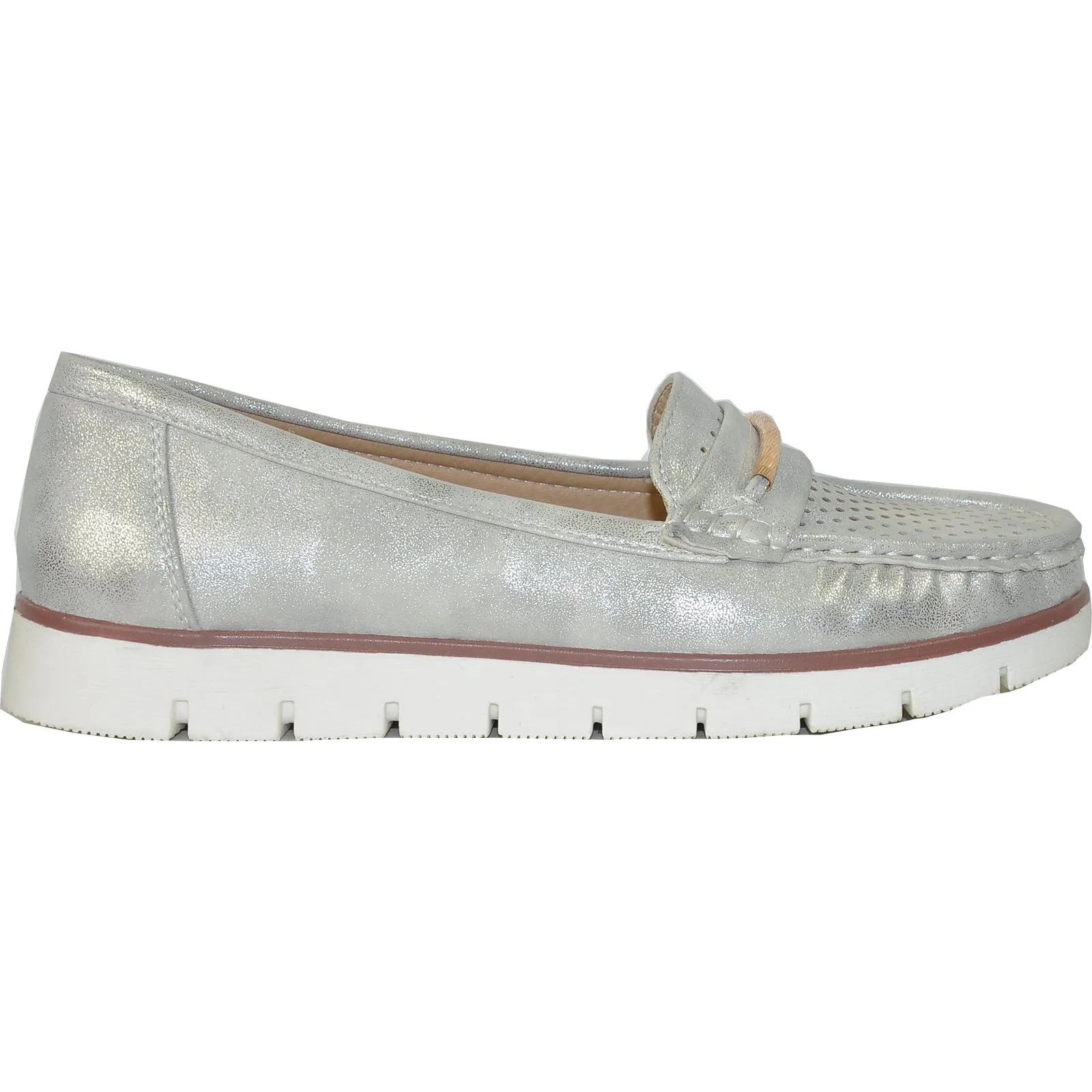KOZI Women Casual Shoe OY8202 Comfort Shoe Silver