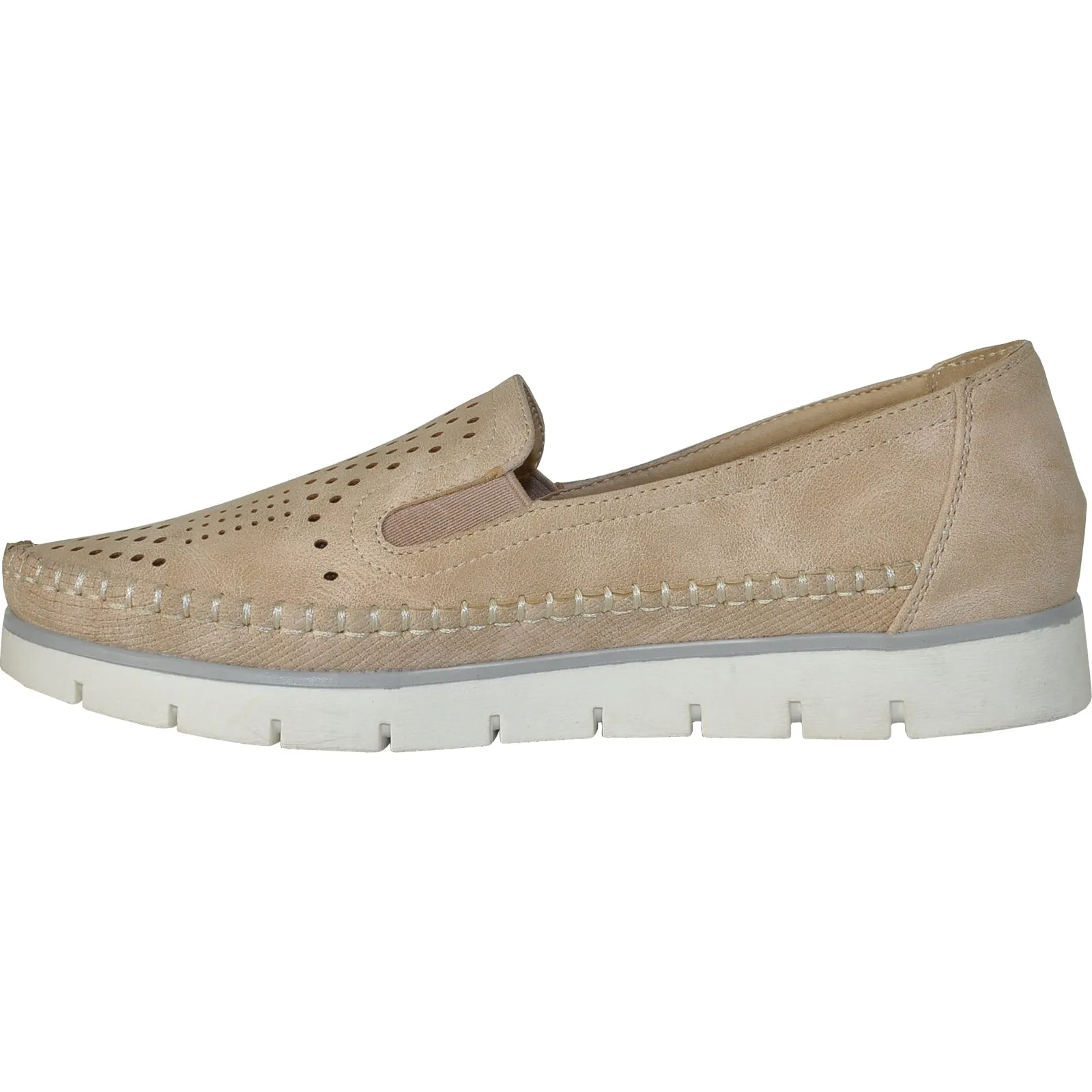 KOZI Women Casual Shoe OY9207 Comfort Shoe Beige