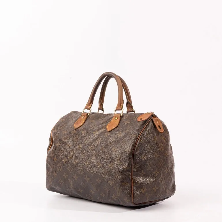 Louis Vuitton Monogram Canvas Speedy 30 Bag