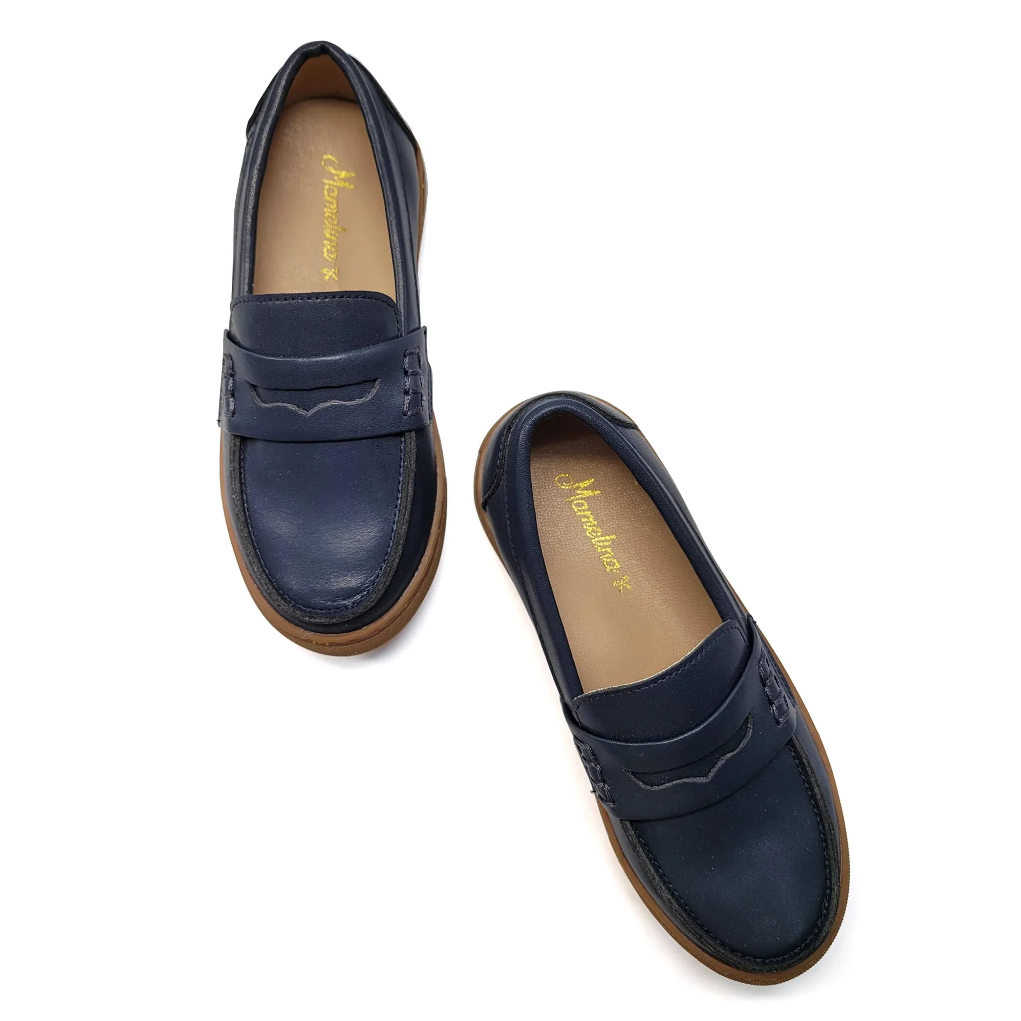 Mamelina Midnight Blue Penny Slip On Sneaker 16067