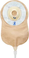 Marlen Manufacturing UltraLite™ One-piece Urostomy Pouch with AquaTack™ Hydrocolloid Deep Convex Skin Barrier and E-Z Drain Valve 1" Opening, 9-1/4" L x 5-3/4" W, Transparent, 16Oz, Odor-proof