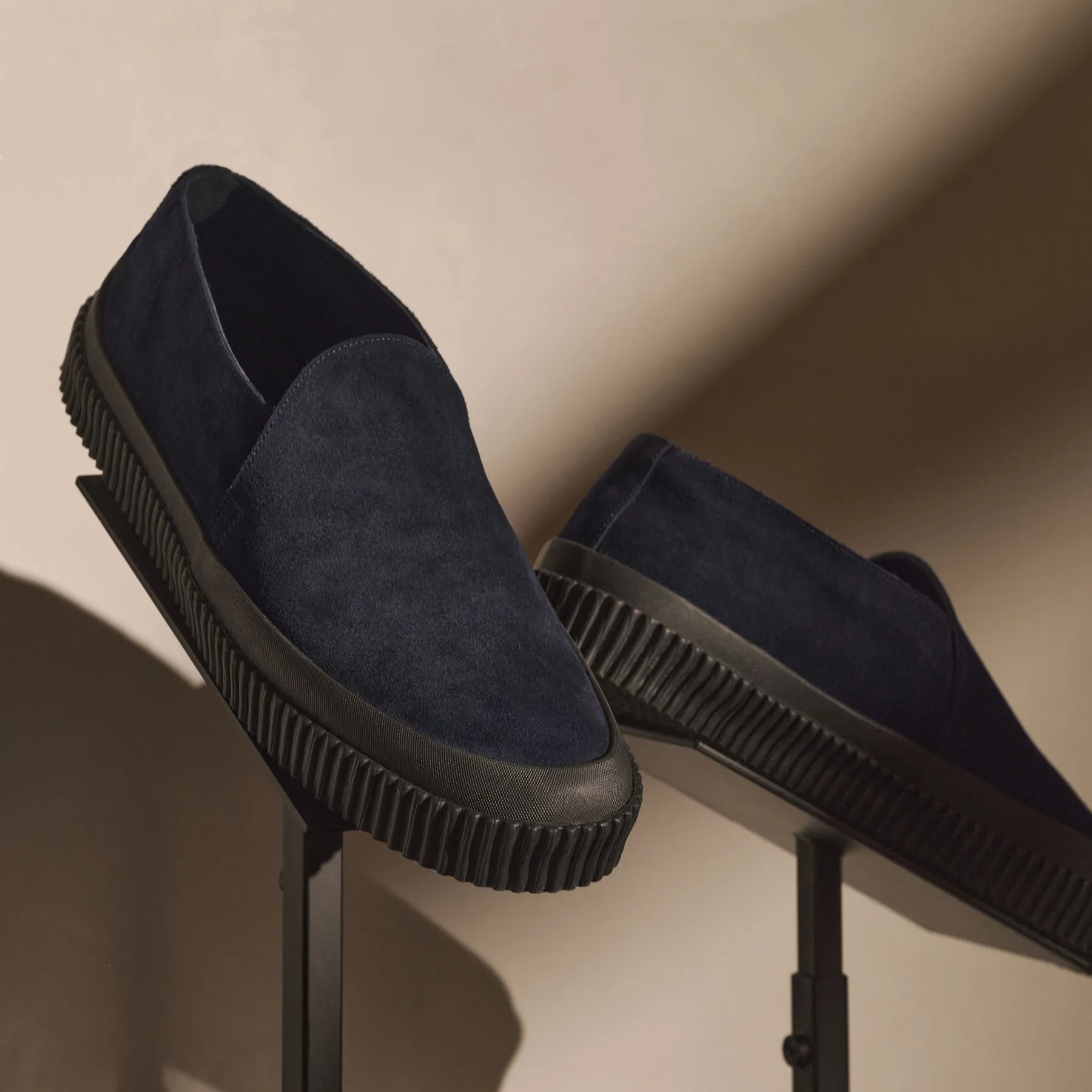 Men's Vulcanized Slip On Loafer - Navy