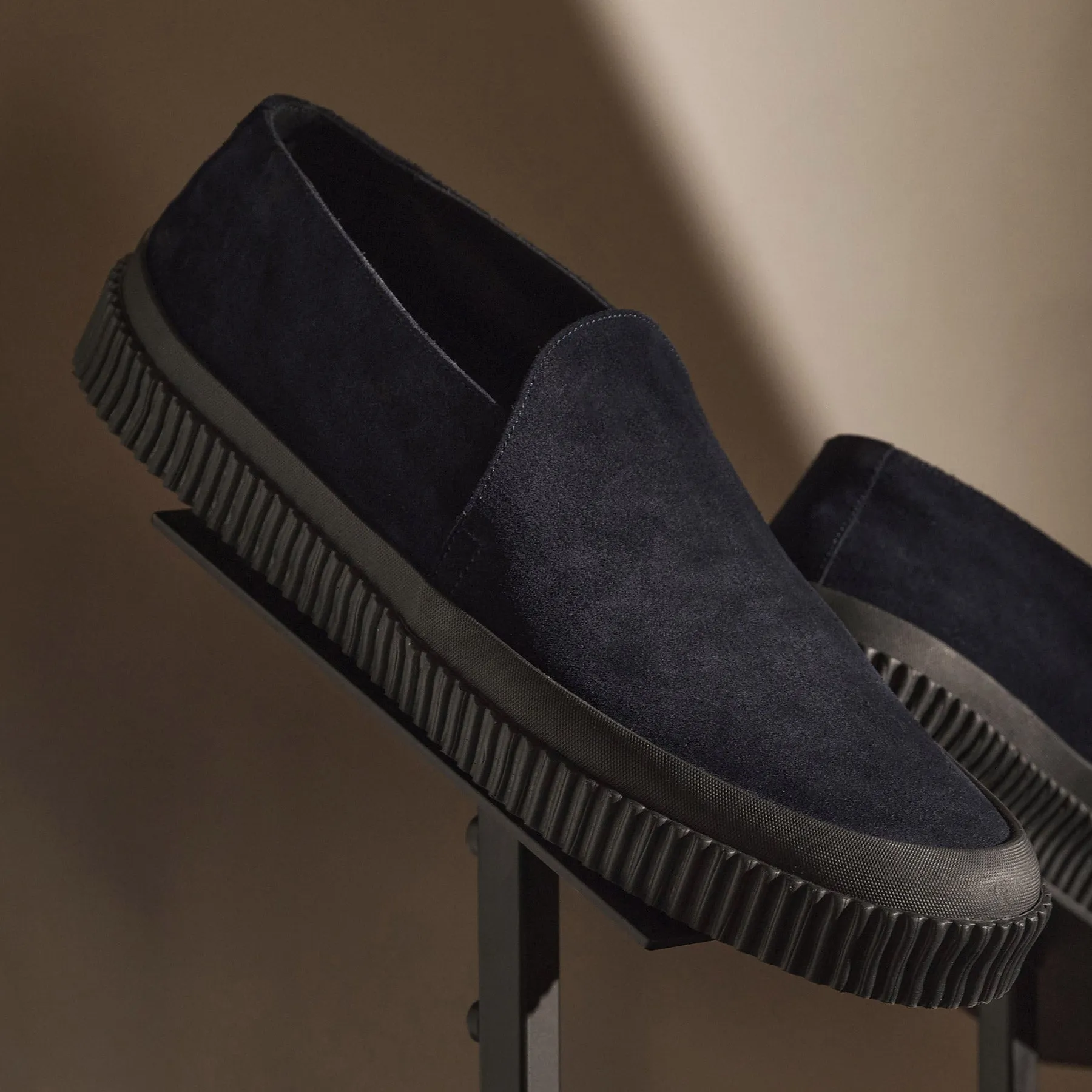 Men's Vulcanized Slip On Loafer - Navy