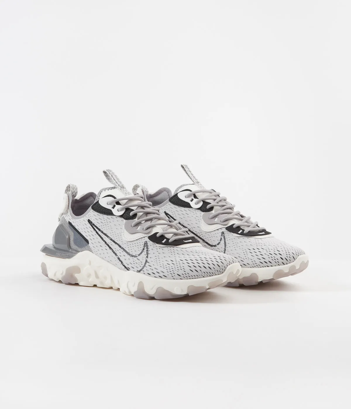 Nike React Vision Shoes - Vast Grey / Black - Sail - White