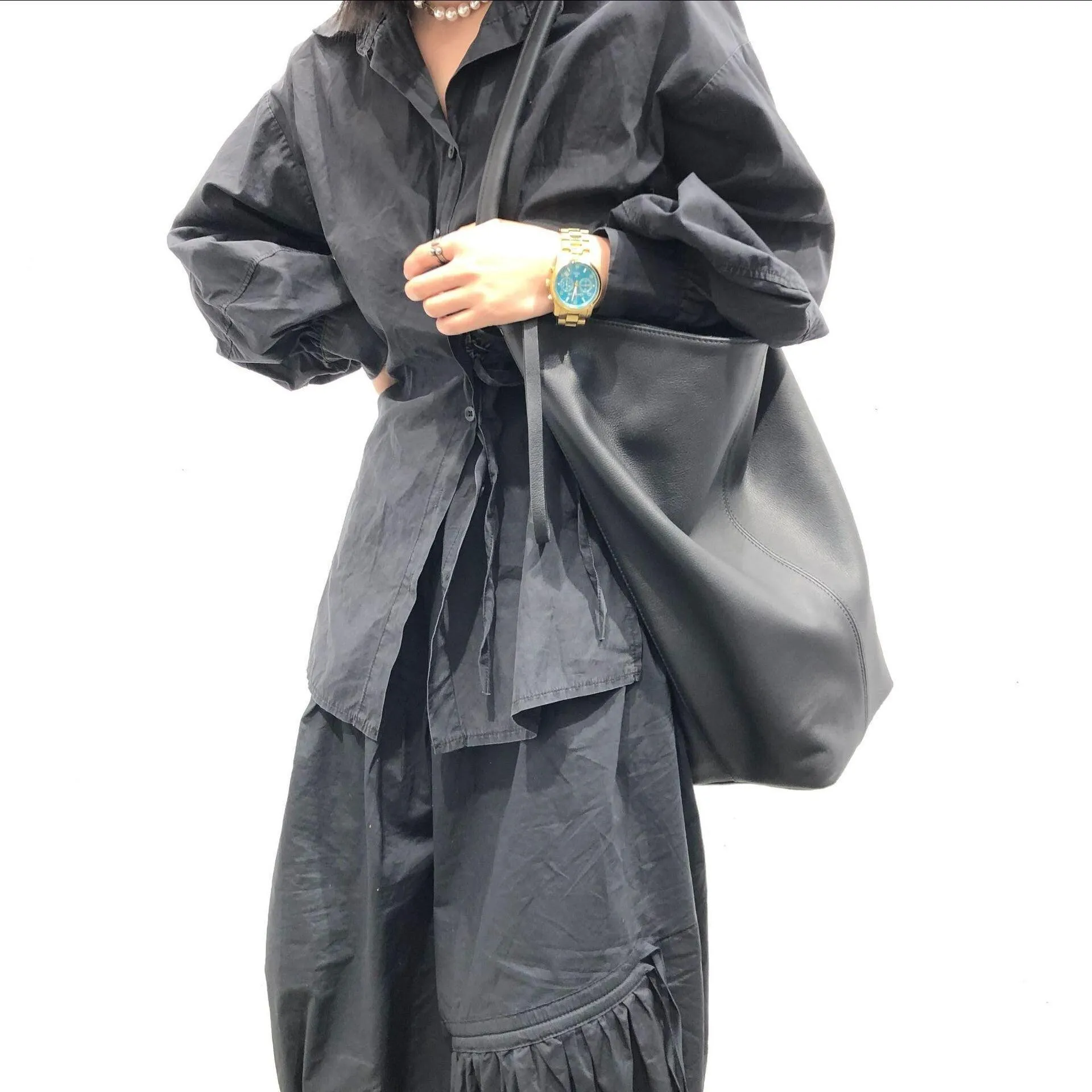 Oversized bag Large leather tote bag | Every Day Bag | Women leather bag Slouchy Crossbody Bag, Black Handbag for Women Soft Leather Bag