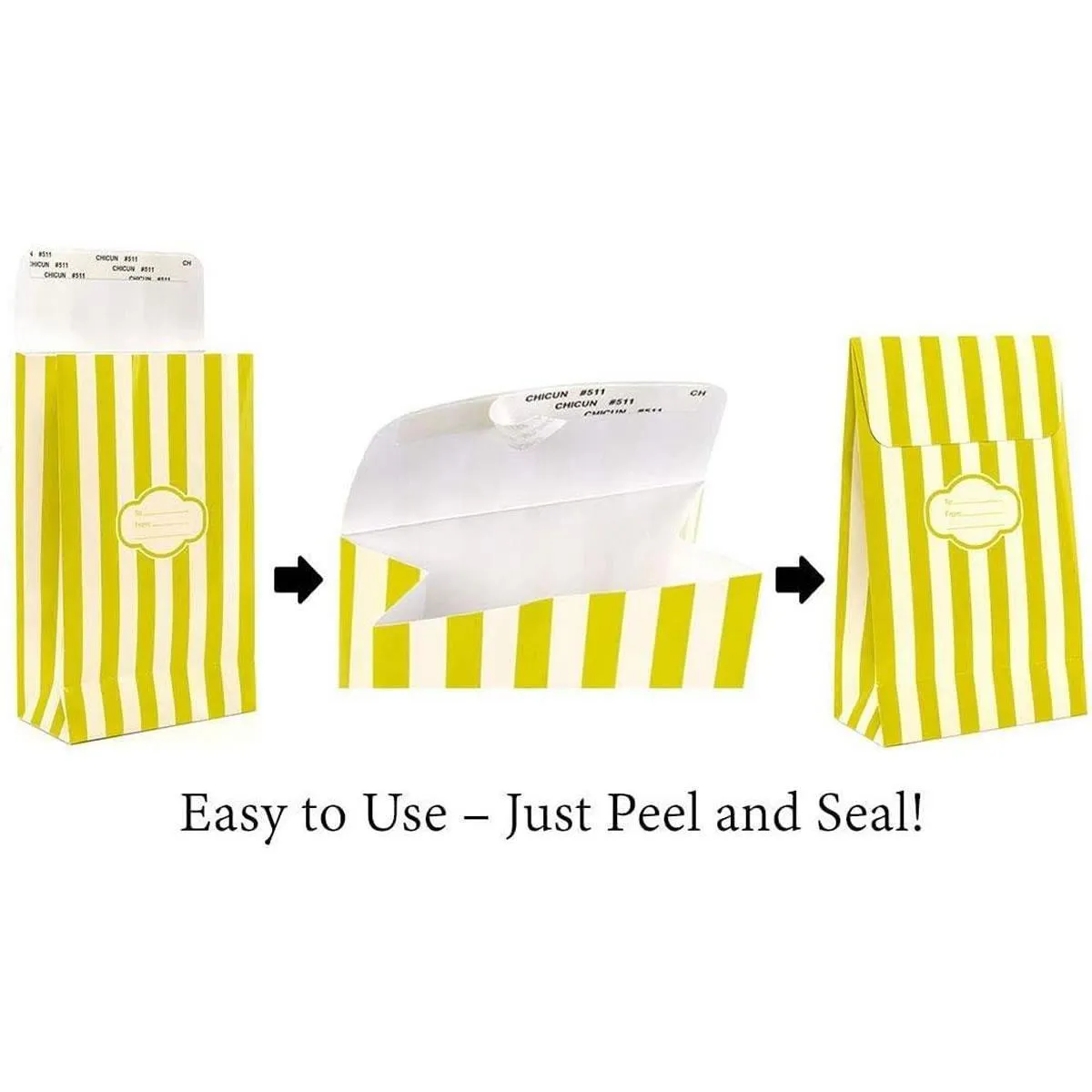 Peel & Seal Gift Bag Blue Stars 12pk Large No-Wrap Present