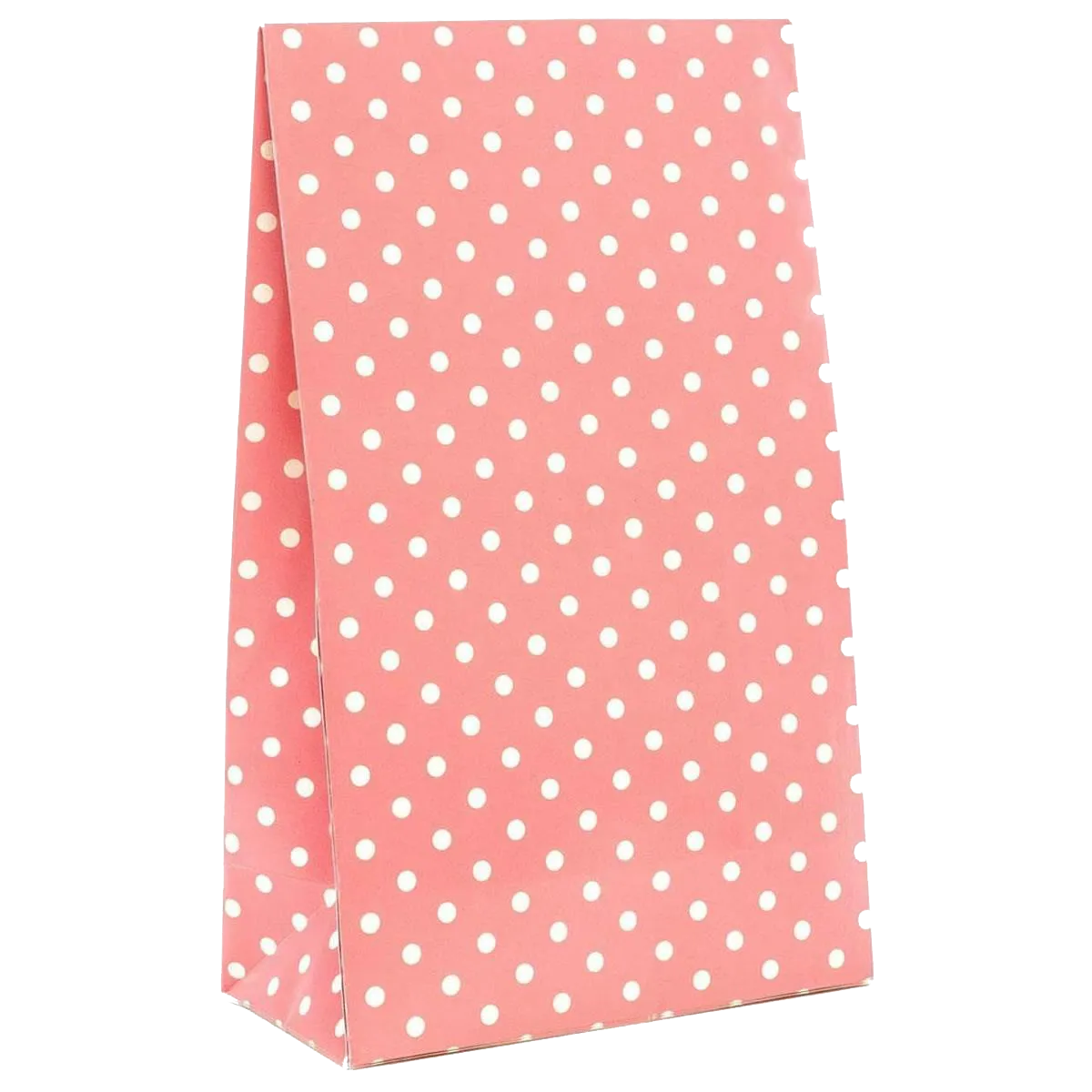 Peel & Seal Gift Bag Pink Polka Dots 12pk Small No-Wrap Present