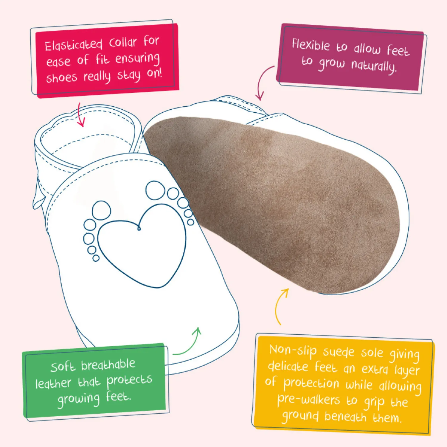 Poppy Leather Soft Soles