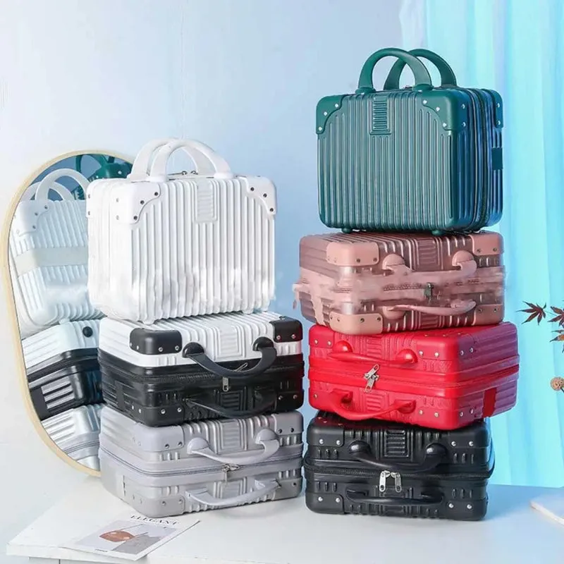 Portable Mini Travel Suitcase Hand Luggage Cosmetic Bags