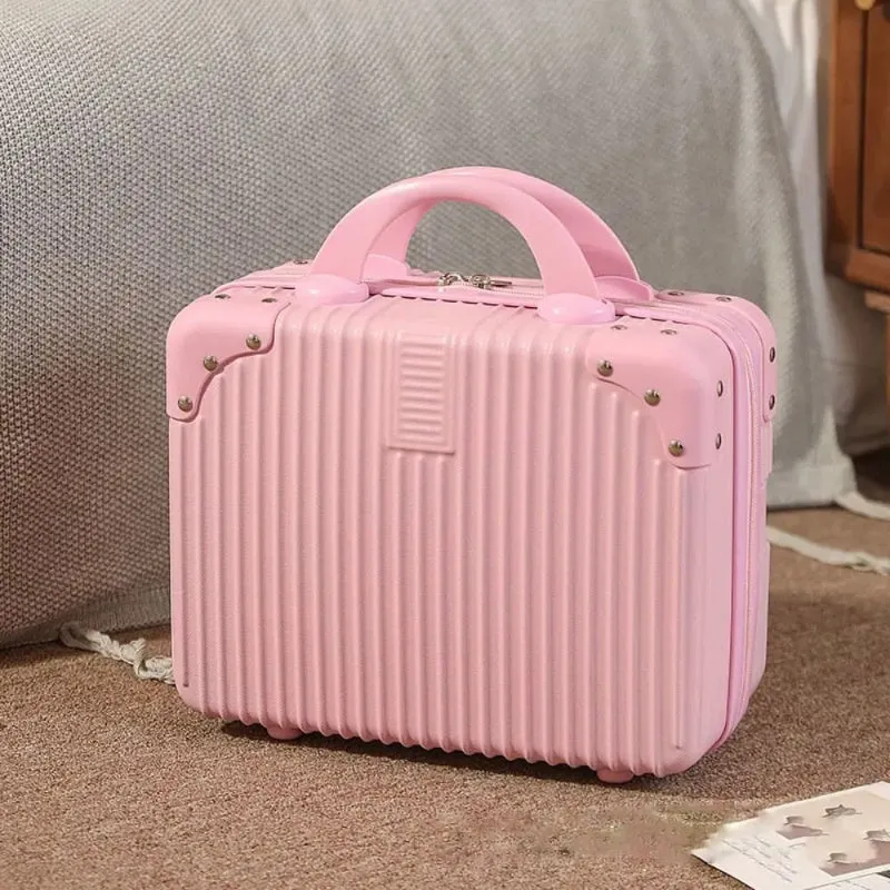 Portable Mini Travel Suitcase Hand Luggage Cosmetic Bags