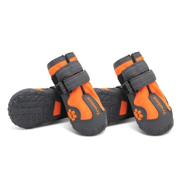 PupLuxe Frenchie Booties with Reflective Straps